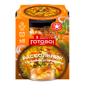 Рассольник с солеными огурчиками 3 минуты и Готово! 450 г Рассольник с солеными огурчиками 3 минуты и Готово! 450 г